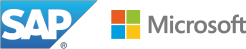  SAP and Microsoft logo